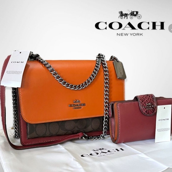 Coach Klare Convertible Crossbody in Sunset/Colorblock- NWT - Picture 11 of 11